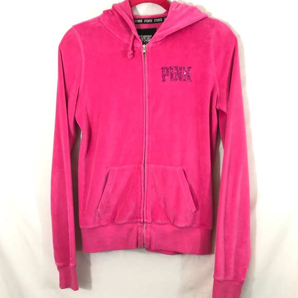 Victoria's Secret PINK Bling Zip Up Sweatshirt 💖 - Picture 4 of 7